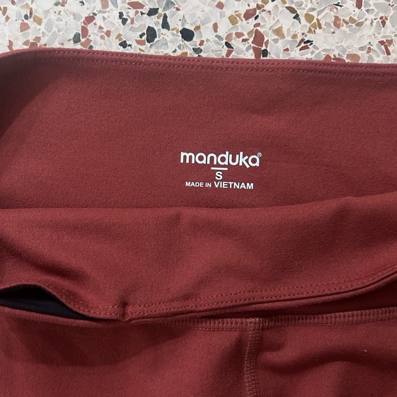 Manduka Dhara Capri High Waisted Leggings Size Small - Picture 2 of 3